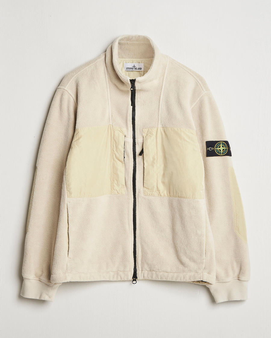 Homme | Manteaux Et Vestes | Stone Island | Nylon Cotton Fleece Jacket Plaster