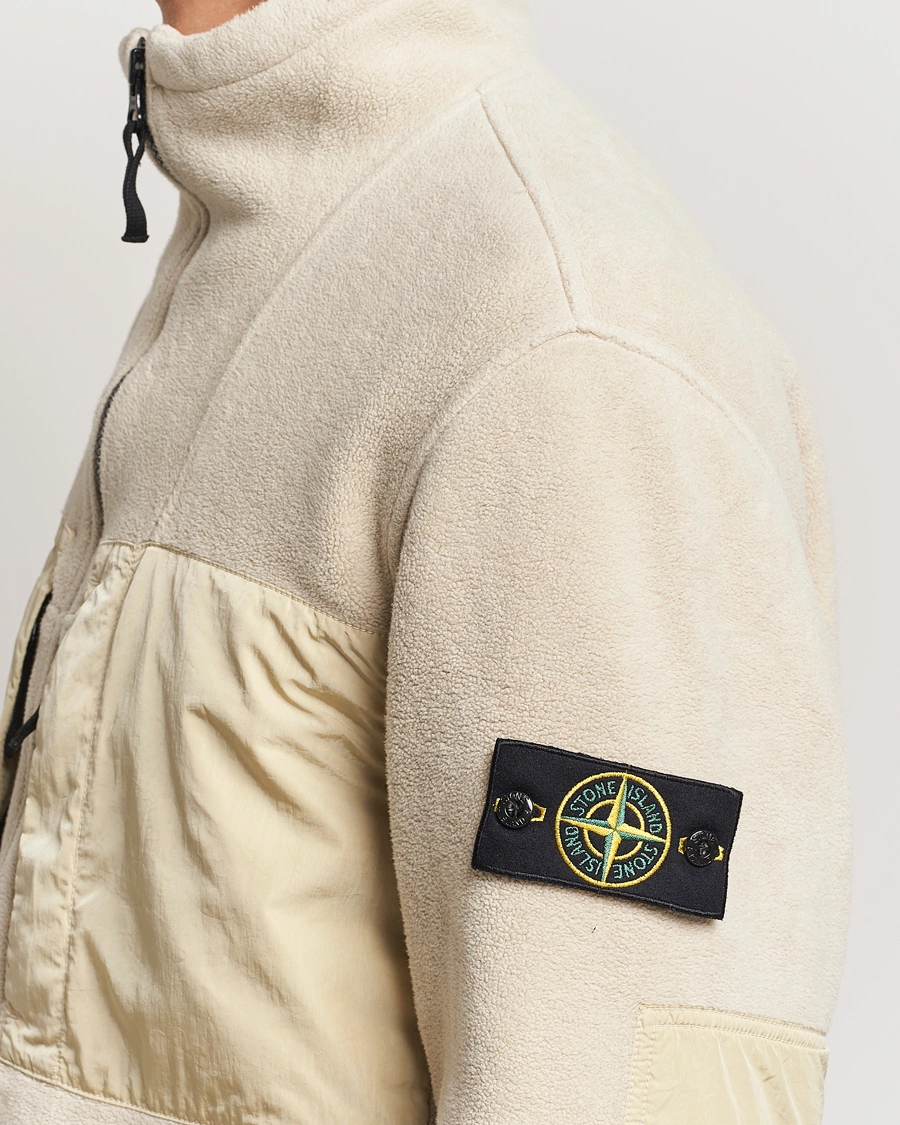 Homme | Manteaux Et Vestes | Stone Island | Nylon Cotton Fleece Jacket Plaster