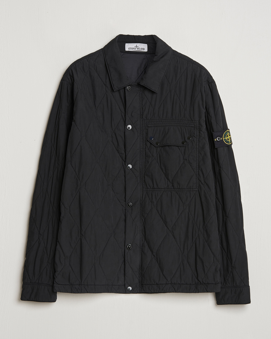 Homme | Manteaux Et Vestes | Stone Island | 50 Fili Quilted-TC Garment Dyed Jacket Black