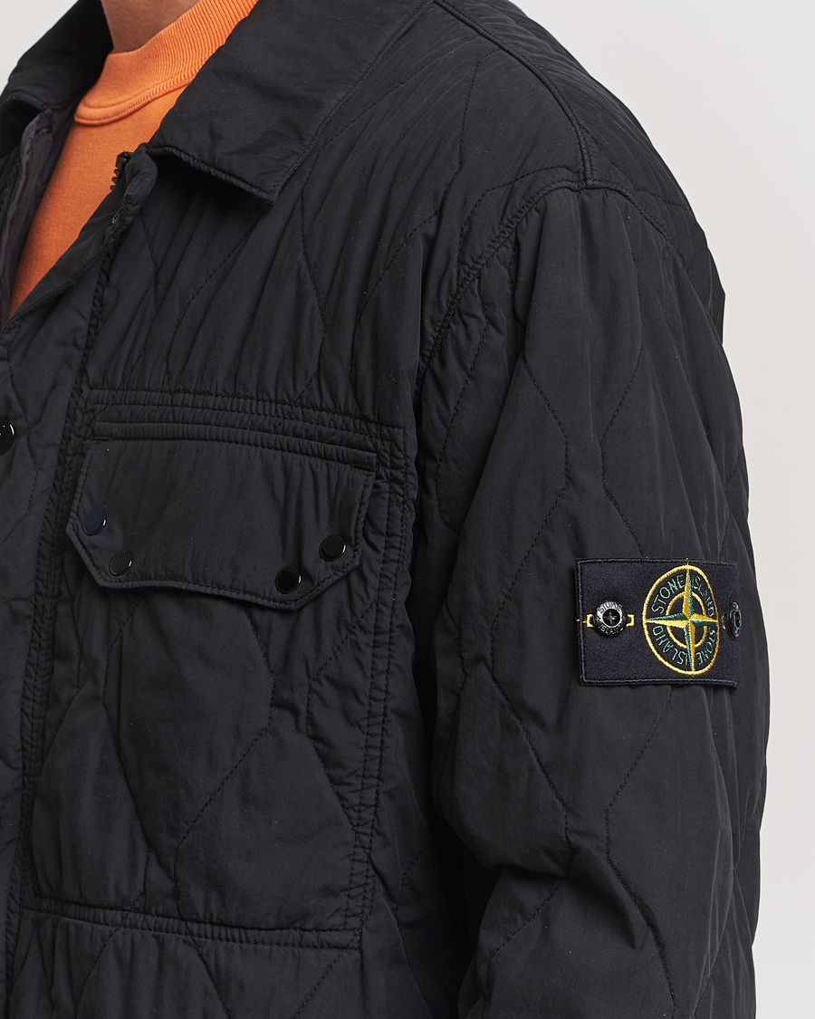 Homme | Manteaux Et Vestes | Stone Island | 50 Fili Quilted-TC Garment Dyed Jacket Black