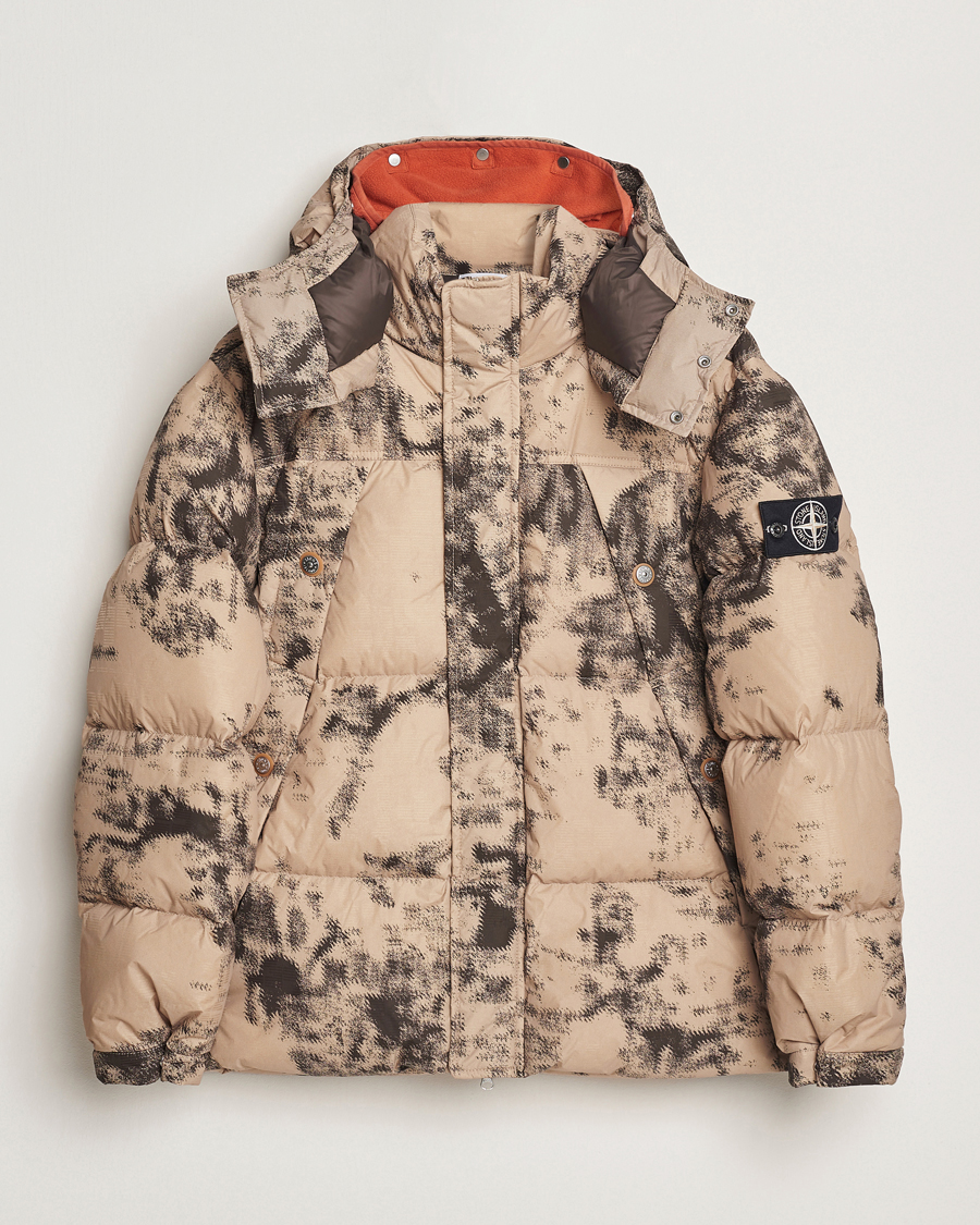 Homme | Manteaux Et Vestes | Stone Island | Thermo Sensitive Camo Down Jacket Dove Grey