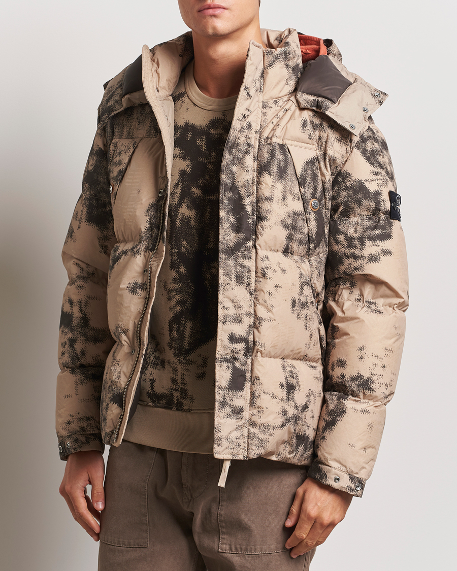 Homme | Manteaux Et Vestes | Stone Island | Thermo Sensitive Camo Down Jacket Dove Grey