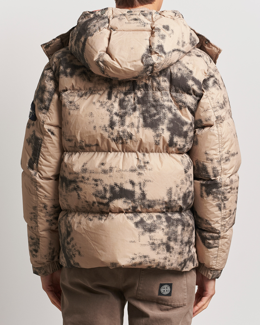 Homme | Manteaux Et Vestes | Stone Island | Thermo Sensitive Camo Down Jacket Dove Grey