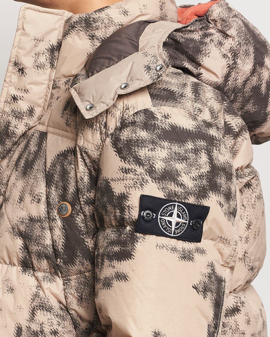 Homme | Manteaux Et Vestes | Stone Island | Thermo Sensitive Camo Down Jacket Dove Grey