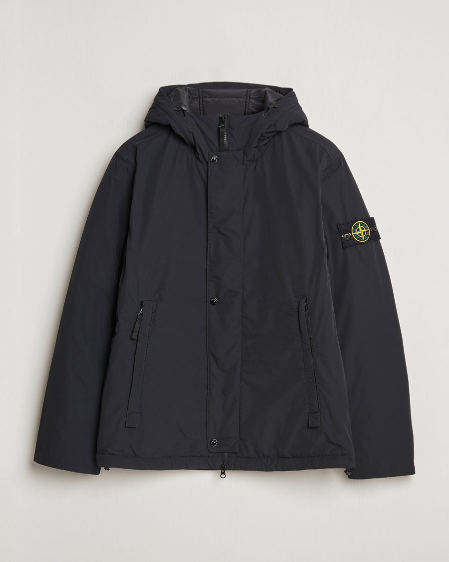 Homme | Manteaux Et Vestes | Stone Island | Micro Twill Hooded Jacket Black