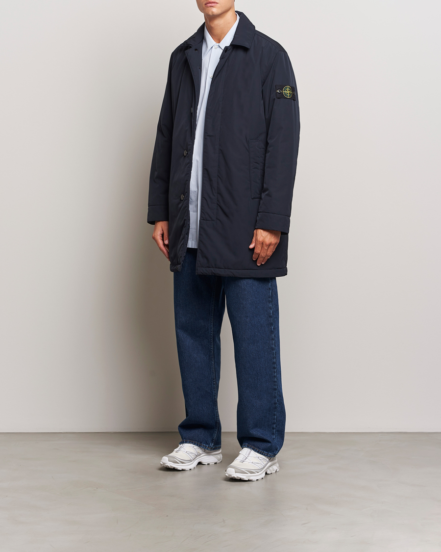 Homme | Manteaux Et Vestes | Stone Island | Micro Twill Padded Coat Navy Blue