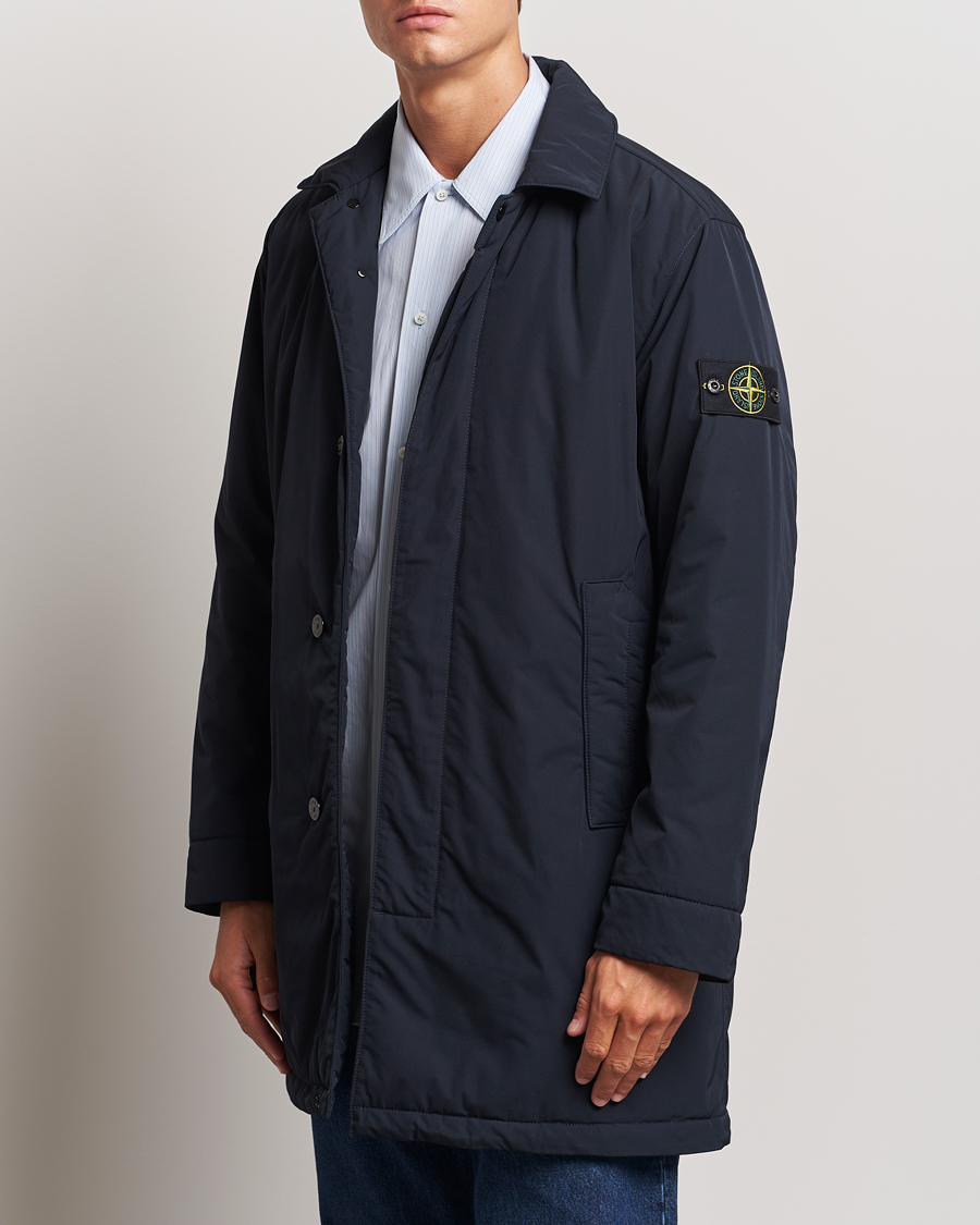 Homme | Manteaux Et Vestes | Stone Island | Micro Twill Padded Coat Navy Blue