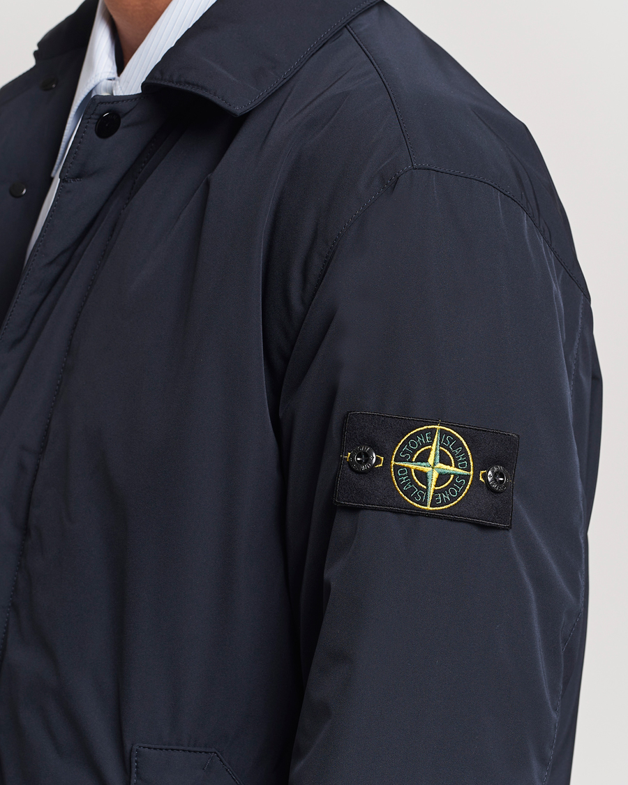 Homme | Manteaux Et Vestes | Stone Island | Micro Twill Padded Coat Navy Blue
