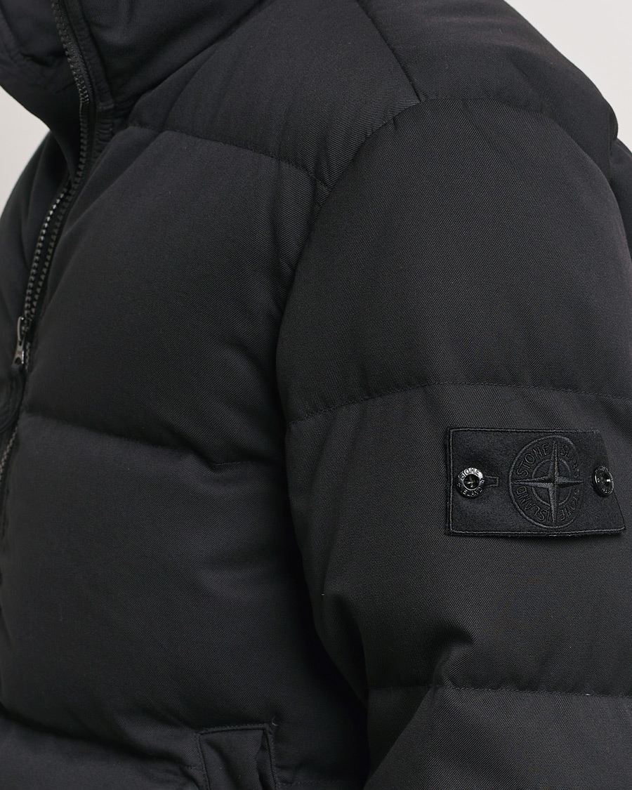 Homme | Manteaux Et Vestes | Stone Island | Ghost Wool Twill Down Jacket Black