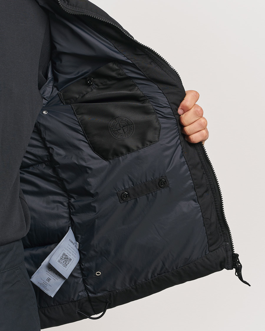 Homme | Manteaux Et Vestes | Stone Island | Ghost Wool Twill Down Jacket Black