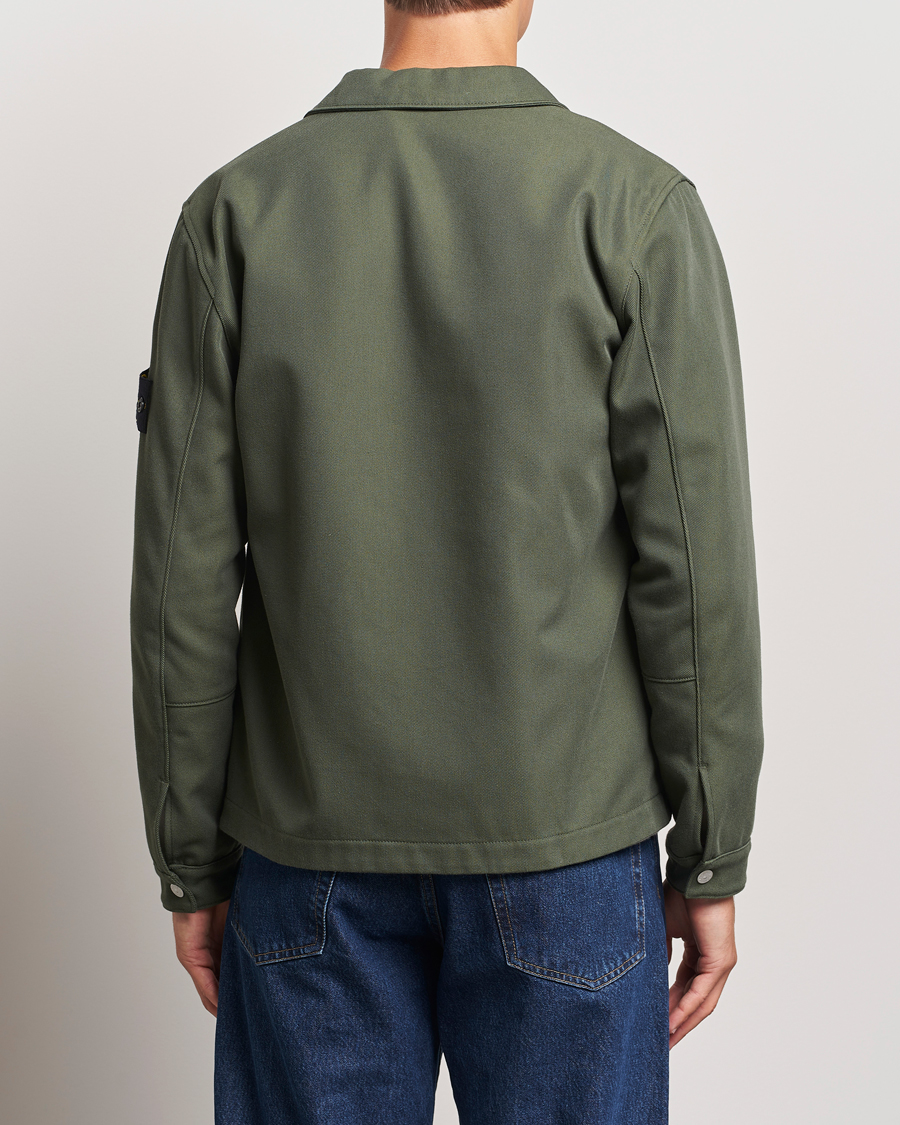 Homme | Chemises | Stone Island | Cotton Nylon Zip Overshirt Musk