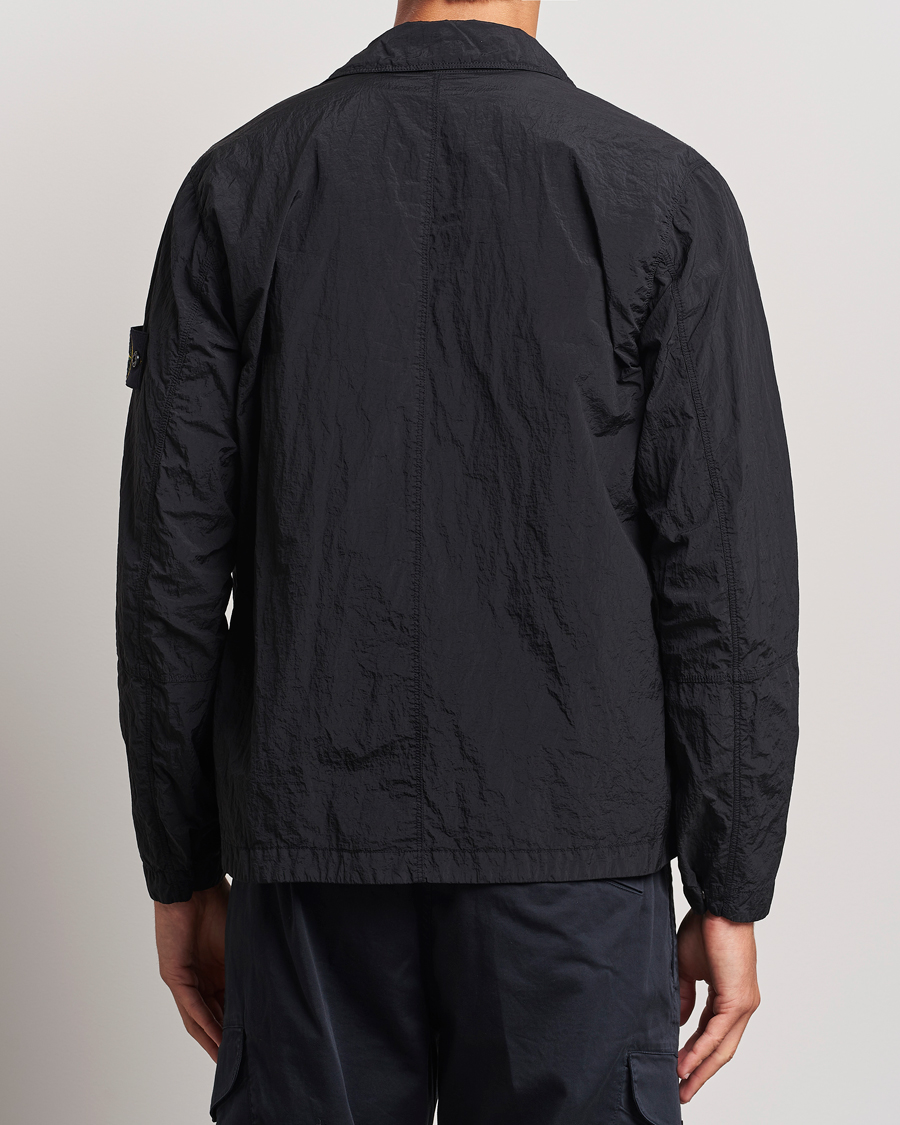 Homme | Chemises | Stone Island | Nylon Metal Zip Overshirt Black