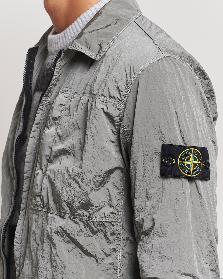 Homme | Chemises | Stone Island | Nylon Metal Zip Overshirt Grey