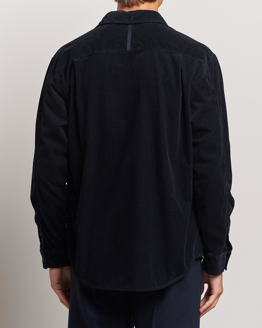 Homme | Chemises | Stone Island | Cotton Cord Overshirt Navy Blue