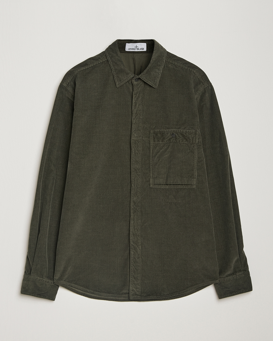 Homme | Chemises | Stone Island | Cotton Cord Overshirt Musk