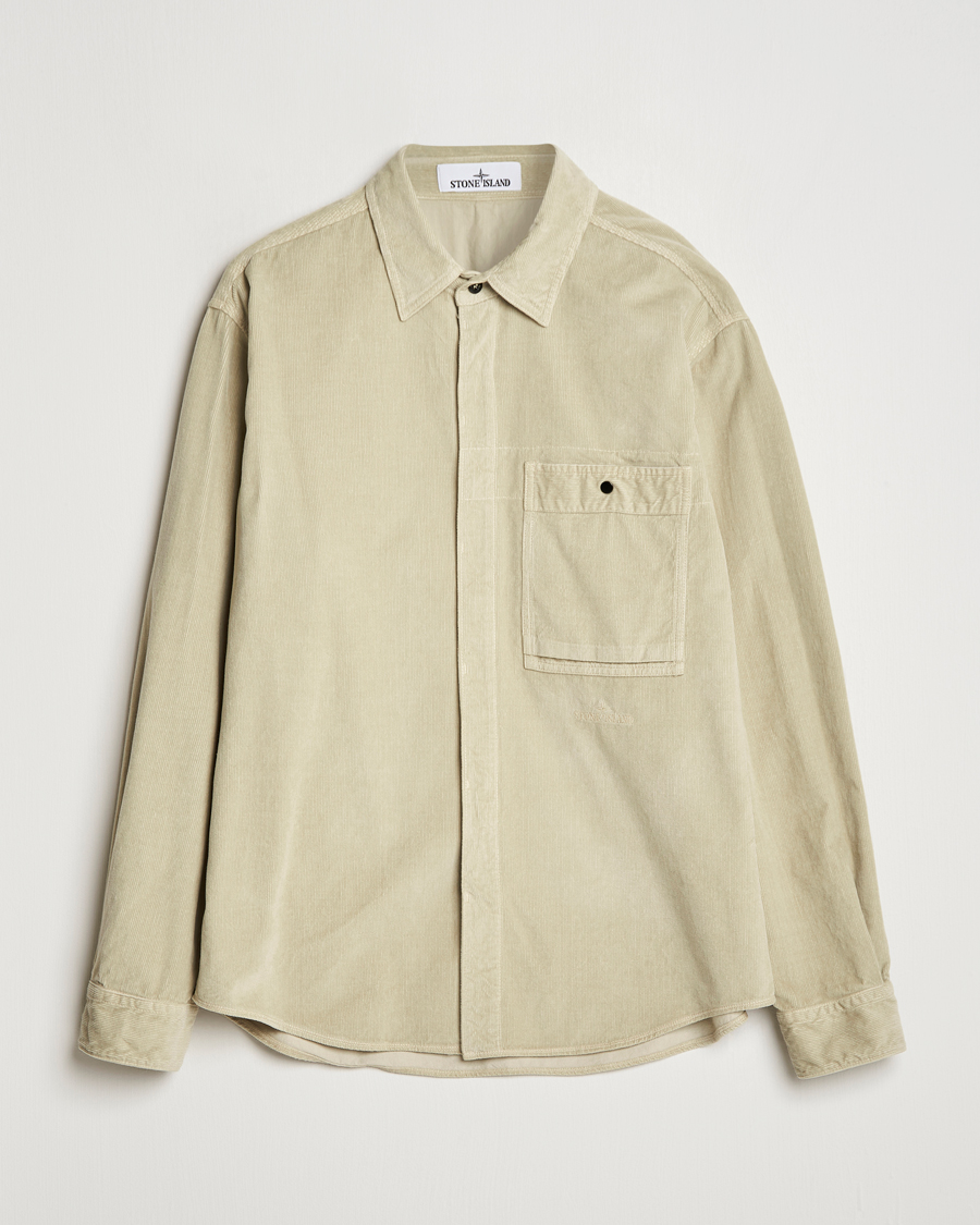 Homme | Chemises | Stone Island | Cotton Cord Overshirt Plaster
