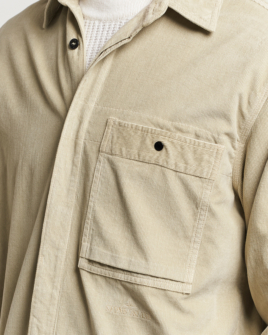 Homme | Chemises | Stone Island | Cotton Cord Overshirt Plaster