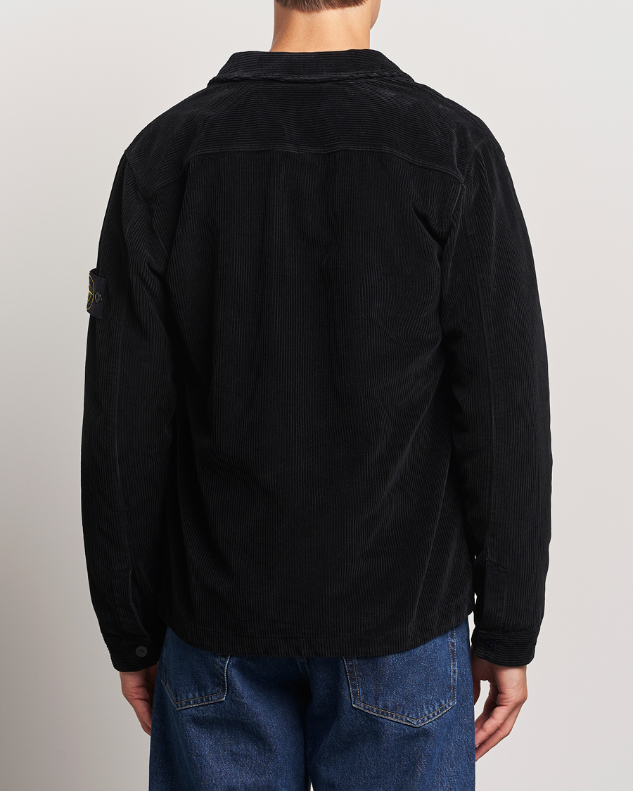 Homme | Chemises | Stone Island | Garment Dyed Corduroy Overshirt Black
