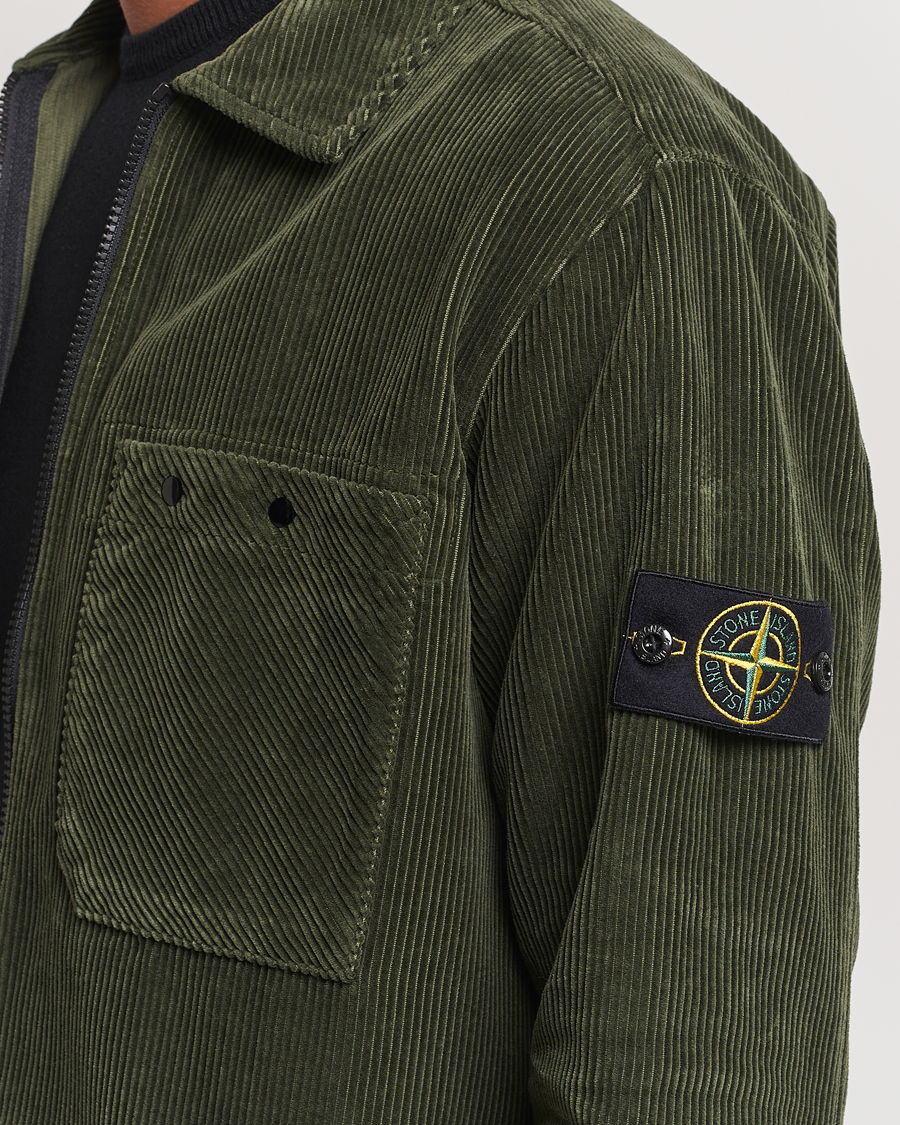 Homme | Chemises | Stone Island | Garment Dyed Corduroy Overshirt Musk