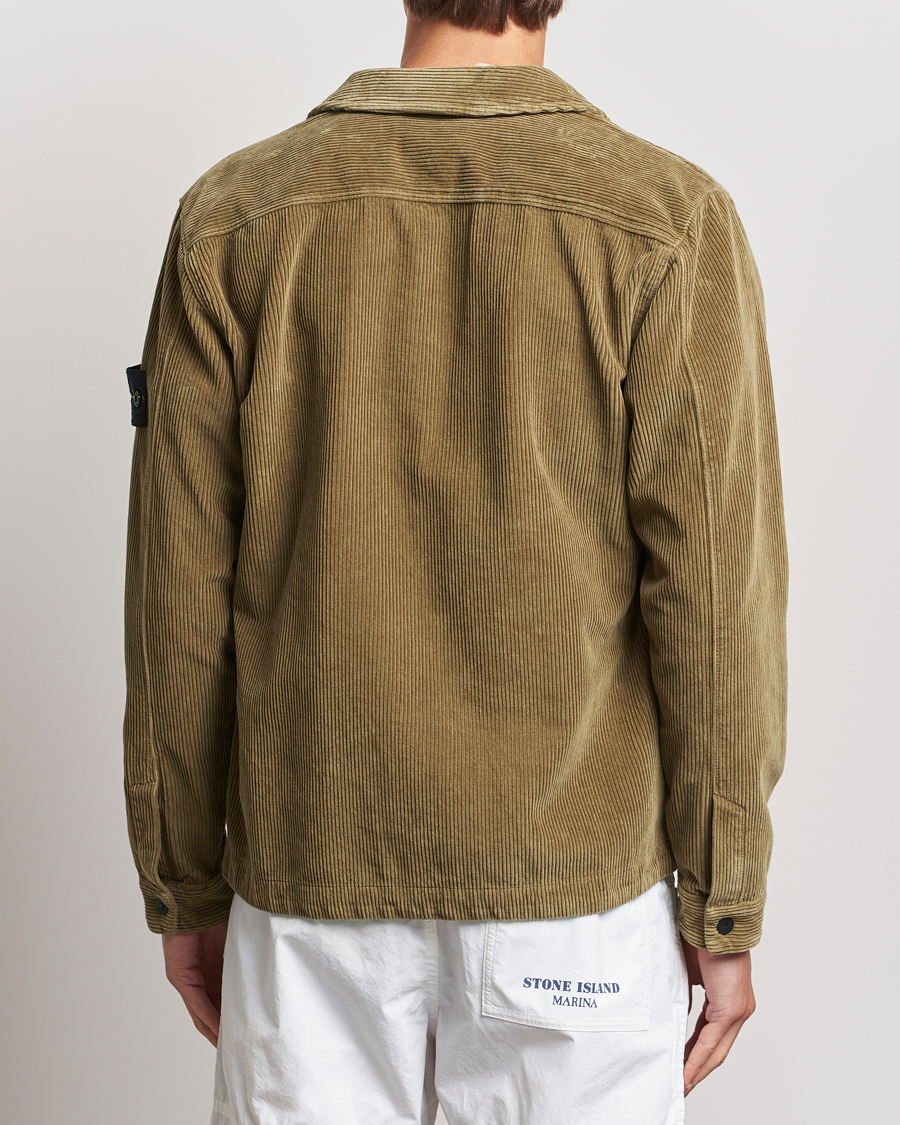 Homme | Chemises | Stone Island | Garment Dyed Corduroy Overshirt Biscuit