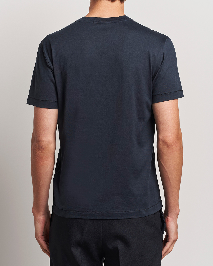 Homme | T-shirts | Stone Island | Garment Dyed Jersey T-Shirt Navy Blue