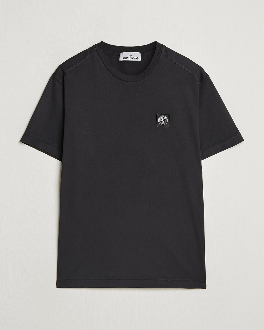 Homme | T-shirts | Stone Island | Garment Dyed Jersey T-Shirt Black