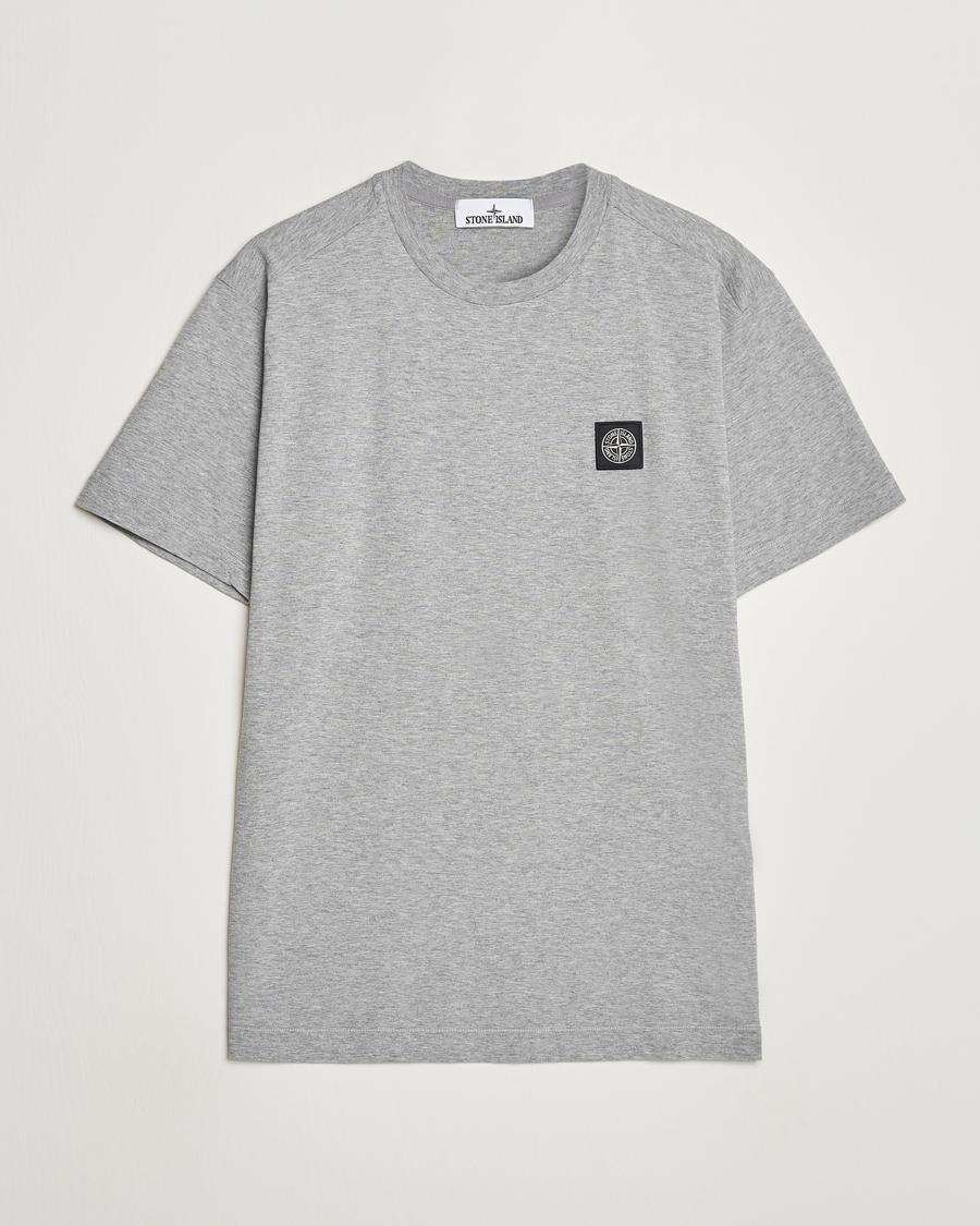 Homme | T-shirts | Stone Island | Garment Dyed Jersey T-Shirt Melange Grey