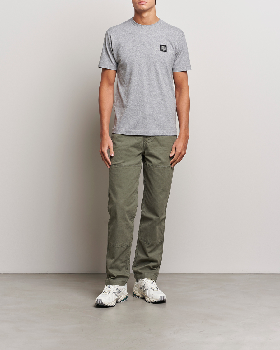 Homme | T-shirts | Stone Island | Garment Dyed Jersey T-Shirt Melange Grey