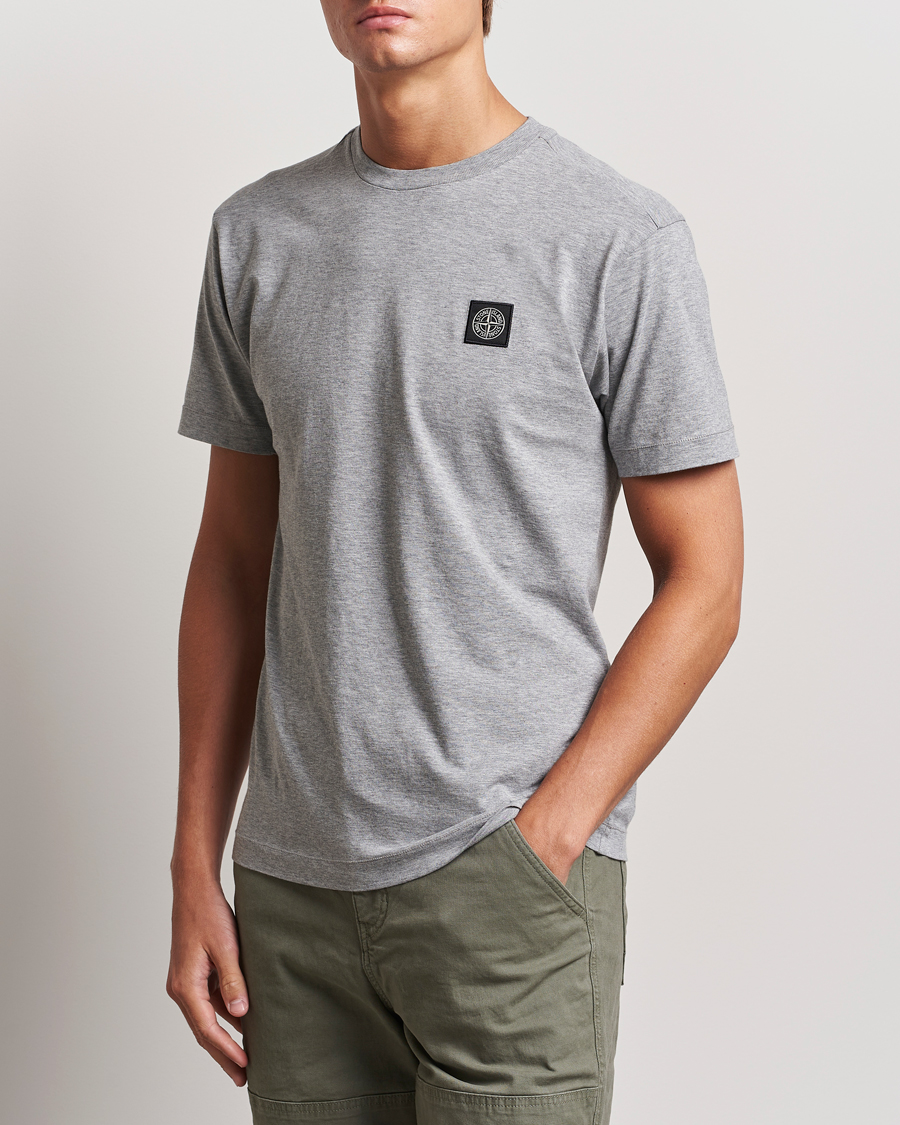 Homme | T-shirts | Stone Island | Garment Dyed Jersey T-Shirt Melange Grey