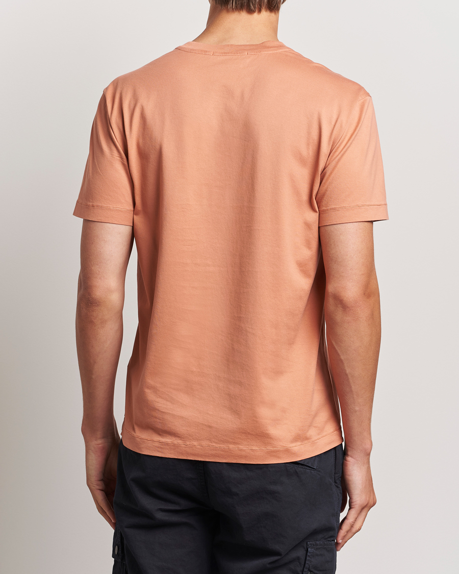 Homme | T-shirts | Stone Island | Garment Dyed Jersey T-Shirt Orange