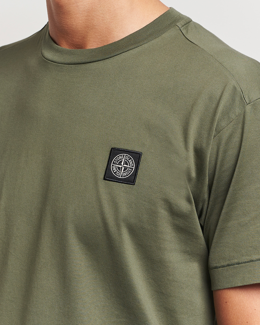 Homme | T-shirts | Stone Island | Garment Dyed Jersey T-Shirt Musk