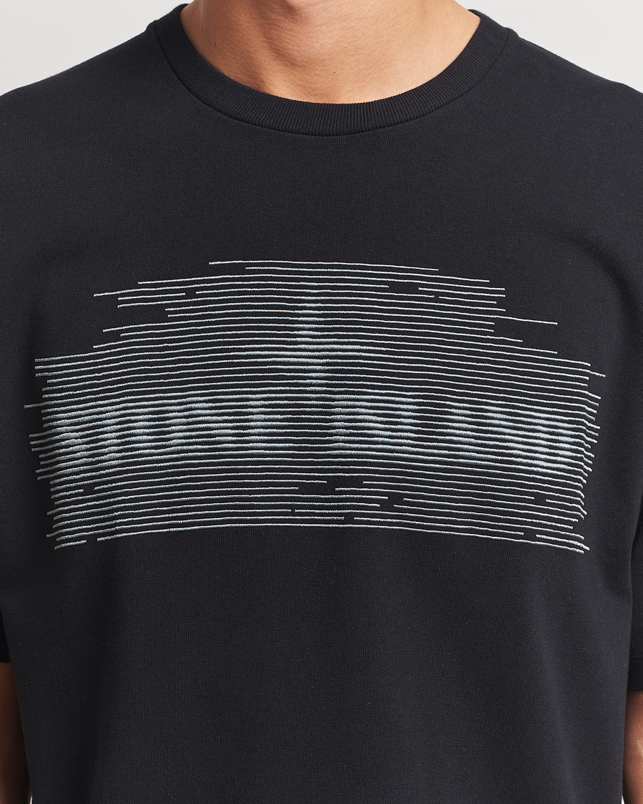 Homme | T-shirts | Stone Island | Garment Dyed Embroidery Logo T-Shirt Black