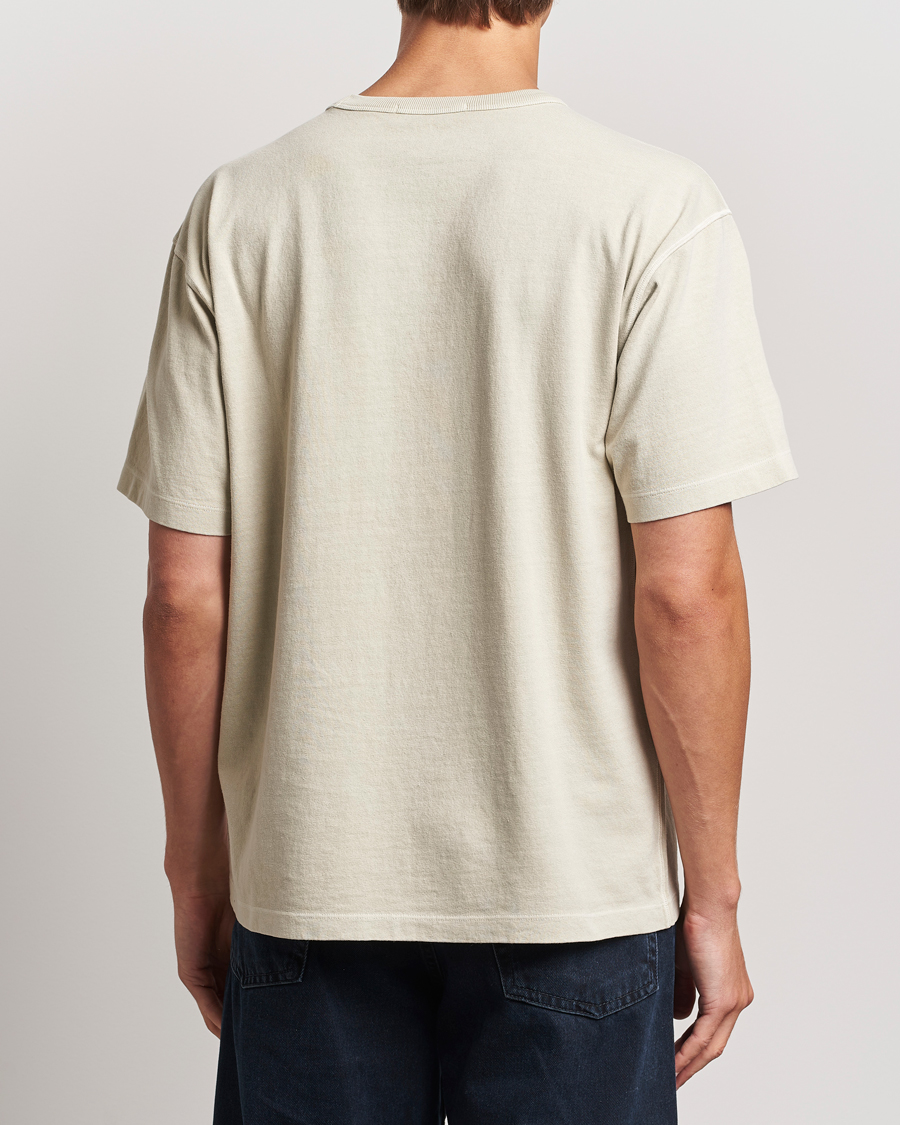 Homme | T-shirts | Stone Island | Old Dyed Cotton Logo T-Shirt Plaster