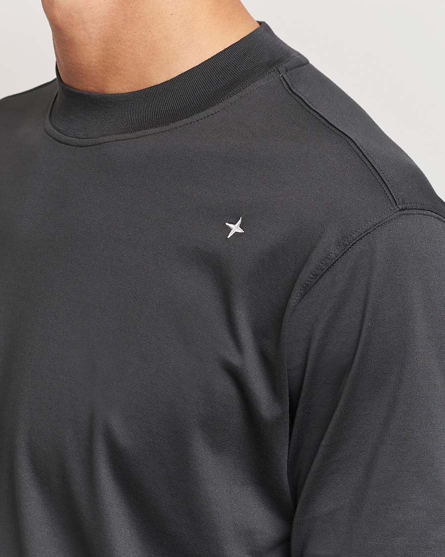 Homme | T-shirts | Stone Island | Stellina Mercerized Cotton T-Shirt Lead Grey