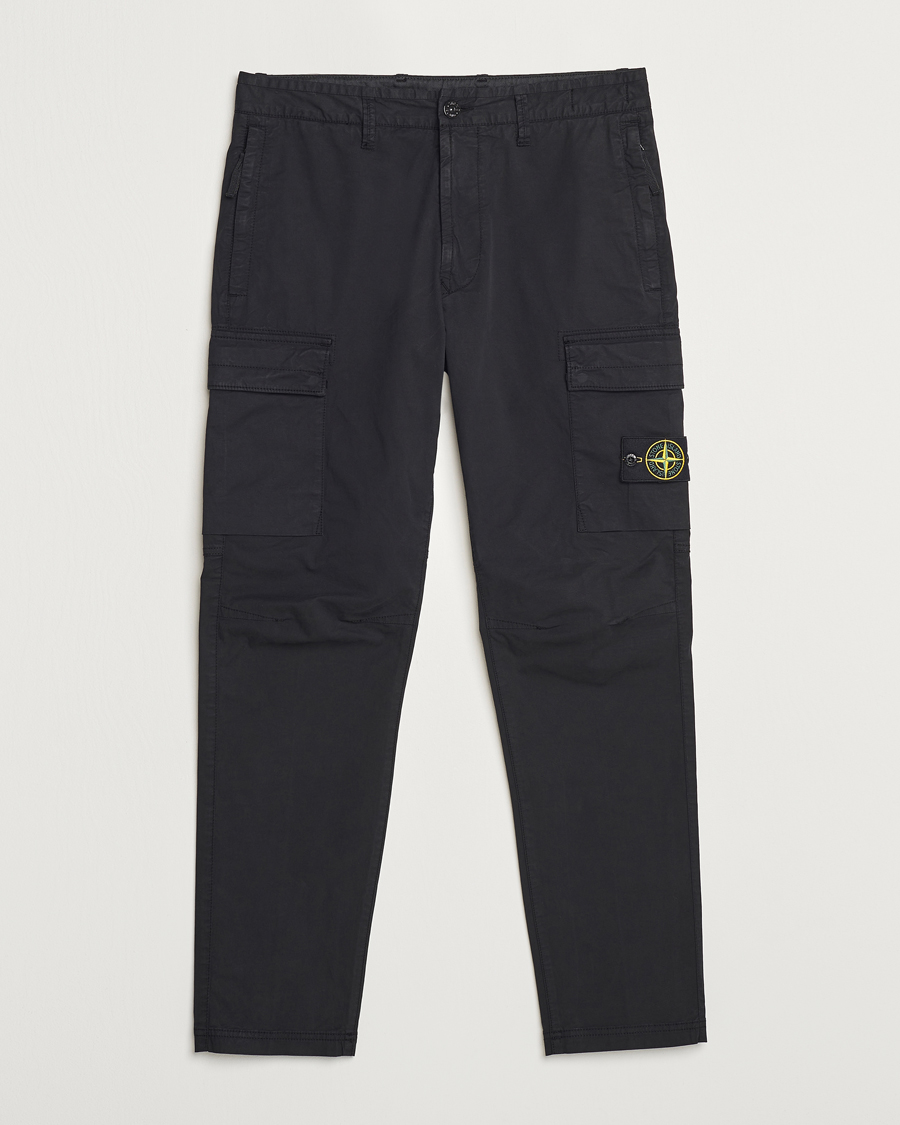 Homme | Pantalons | Stone Island | Stretch Cotton Gabardine Trousers Black
