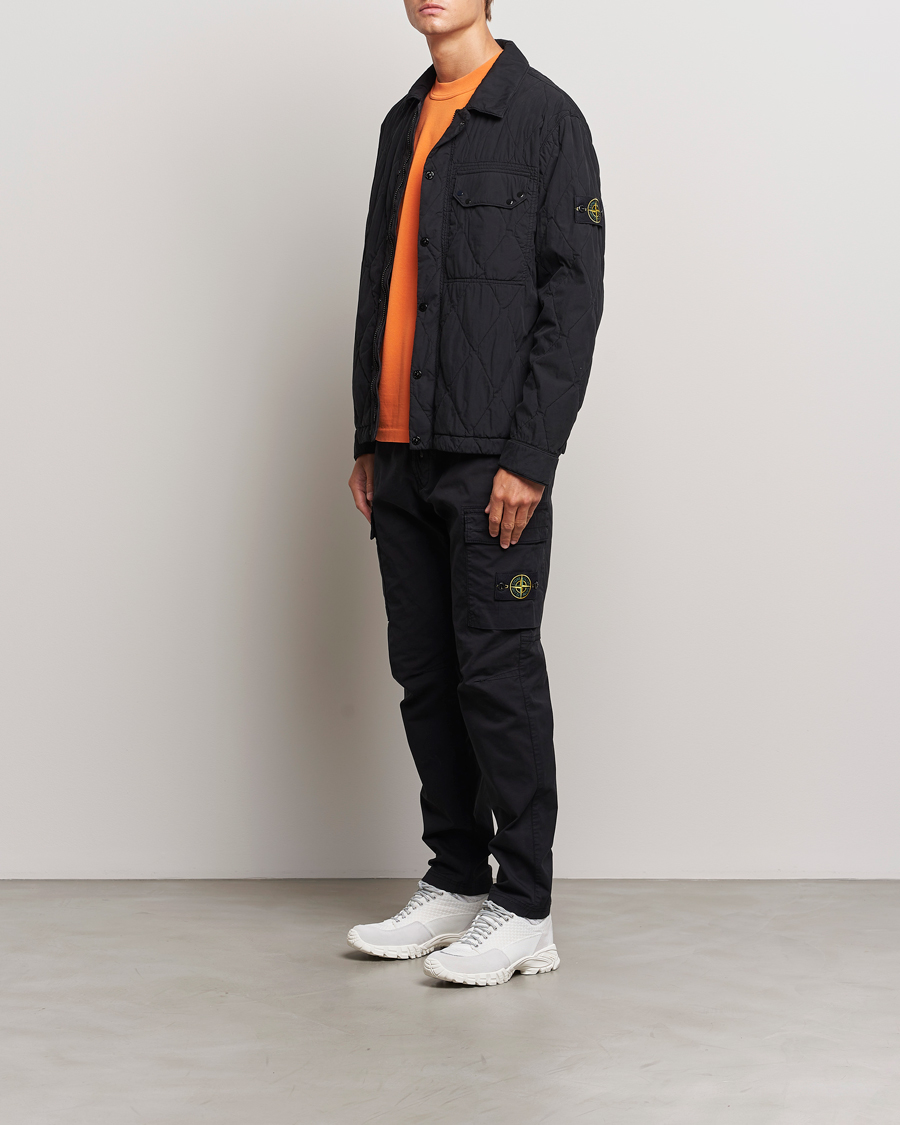 Homme | Pantalons | Stone Island | Stretch Cotton Gabardine Trousers Black