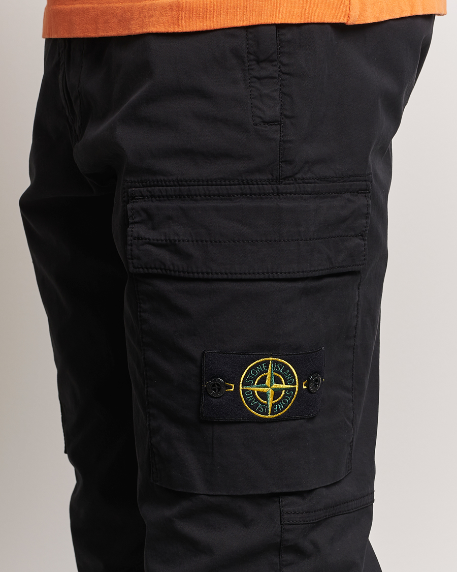 Homme | Pantalons | Stone Island | Stretch Cotton Gabardine Trousers Black