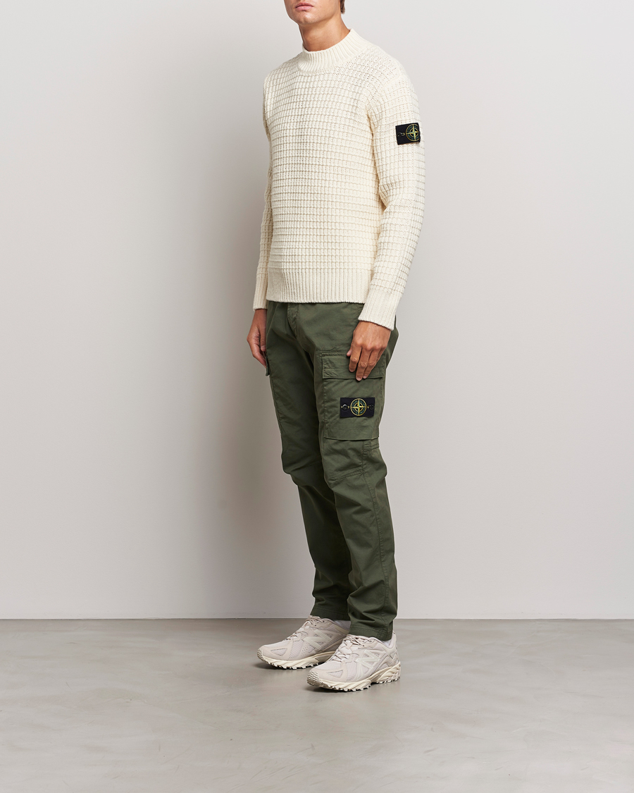 Homme | Pantalons | Stone Island | Stretch Cotton Gabardine Trousers Musk