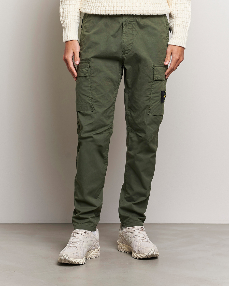 Homme | Pantalons | Stone Island | Stretch Cotton Gabardine Trousers Musk
