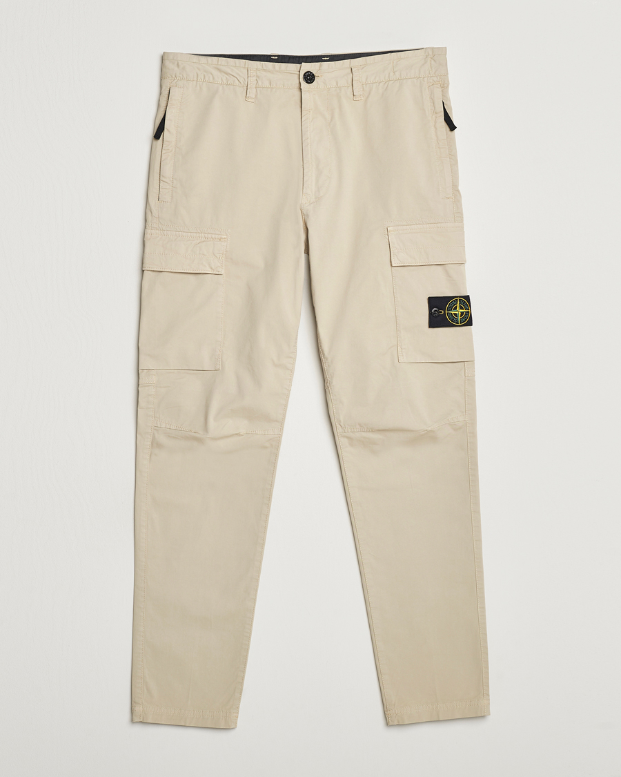 Homme | Pantalons | Stone Island | Stretch Cotton Gabardine Trousers Plaster
