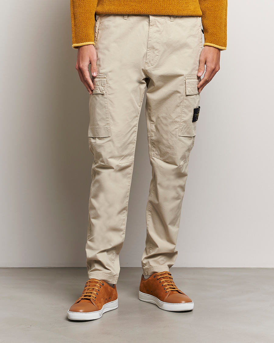 Homme | Pantalons | Stone Island | Stretch Cotton Gabardine Trousers Plaster