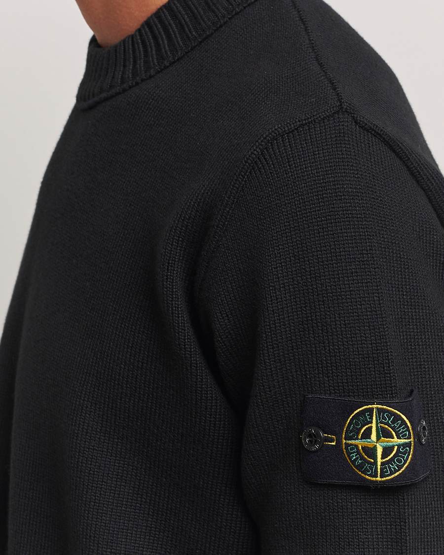 Homme | Pulls Et Tricots | Stone Island | Winter Cotton Knitted Crew Neck Black