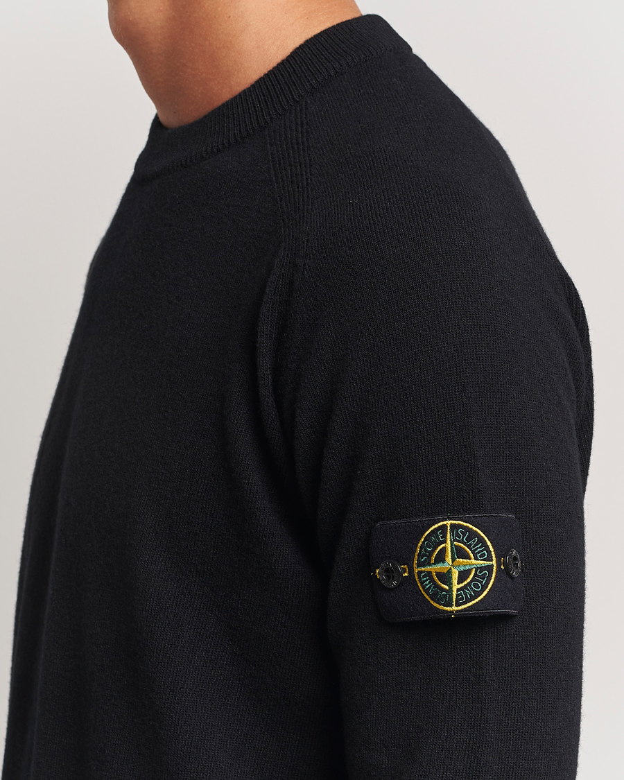 Homme | Pulls Et Tricots | Stone Island | Cardigan Knit Geelong Wool Crew Neck Black