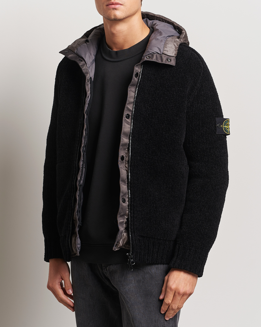 Homme | Manteaux Et Vestes | Stone Island | Presidents Knit Down Liner Hood Black