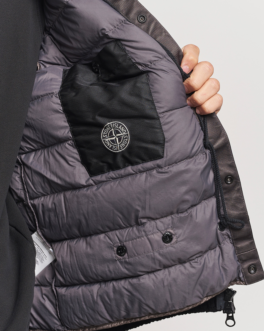 Homme | Manteaux Et Vestes | Stone Island | Presidents Knit Down Liner Hood Black