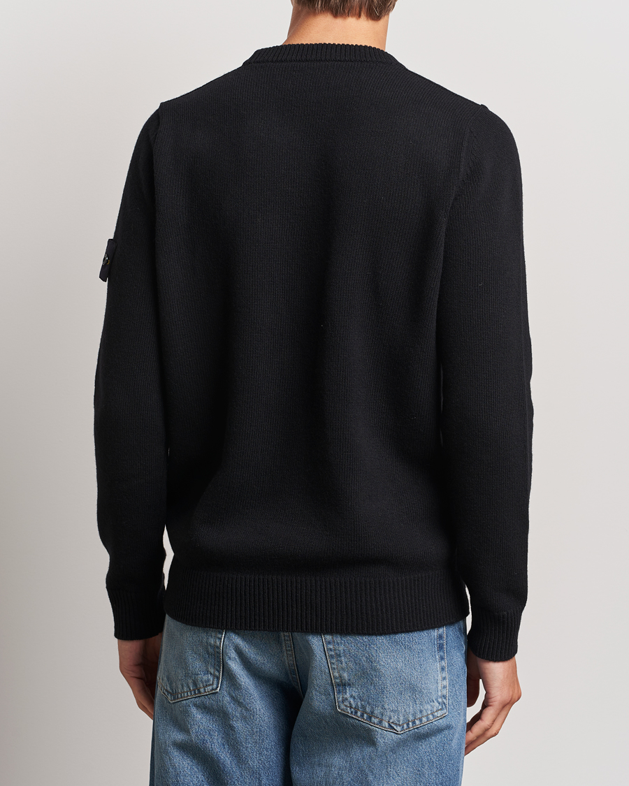 Homme | Pulls Et Tricots | Stone Island | Knitted Lambwool Sweater Black