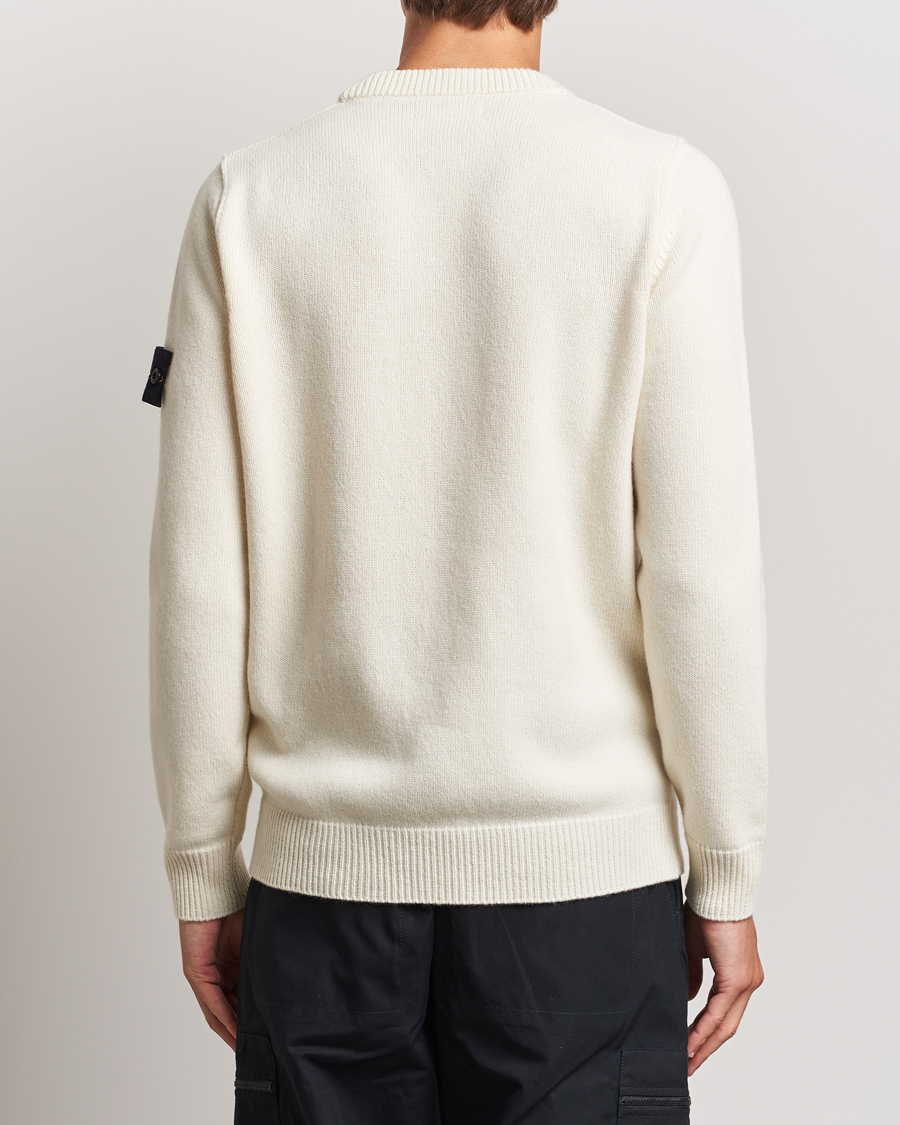 Homme | Pulls Et Tricots | Stone Island | Knitted Lambwool Sweater Natural