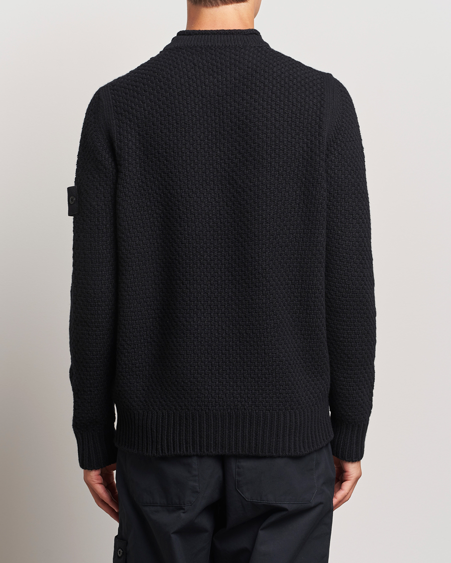 Homme | Pulls Et Tricots | Stone Island | Ghost Knitted Geelong Mock Neck Black