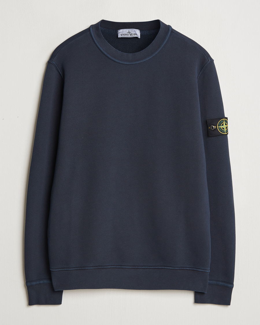 Homme | Pulls Et Tricots | Stone Island | Old Dyed Cotton Sweatshirt Navy Blue