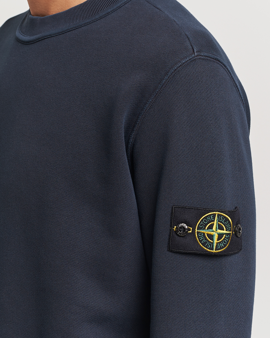 Homme | Pulls Et Tricots | Stone Island | Old Dyed Cotton Sweatshirt Navy Blue